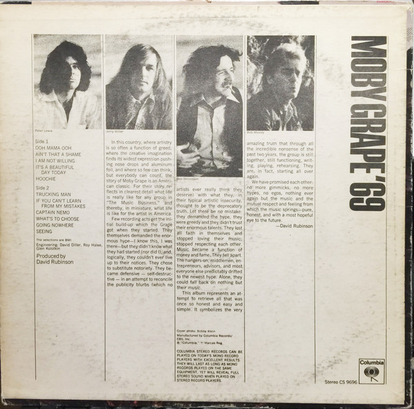 Moby Grape - Moby Grape '69 | Columbia (CS 9696) - 2