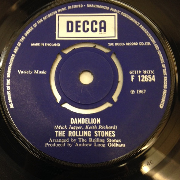 The Rolling Stones - We Love You / Dandelion | Decca (F 12654) - 2