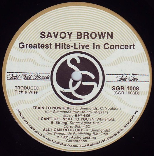 Savoy Brown - Greatest Hits Live In Concert [Vinyl] | Solid Gold Records (SGR 1008) - 4