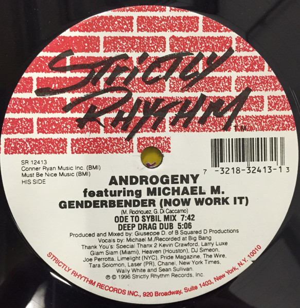 Androgeny Featuring Michael M - Genderbender (Now Work It) | Strictly Rhythm (SR 12413) - main