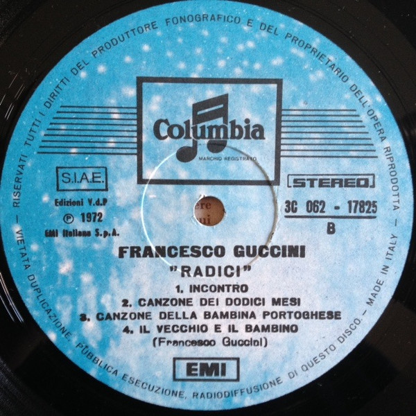 Francesco Guccini - Radici | Columbia (3C 062-17825) - 4
