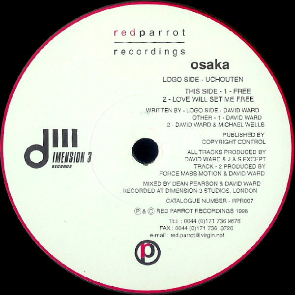 Osaka - Uchouten / Free / Love Will Set Me Free | Red Parrot Recordings (RPR007) Osaka - Uchouten / Free / Love Will Set Me Free | Red Parrot Recordings (RPR007)