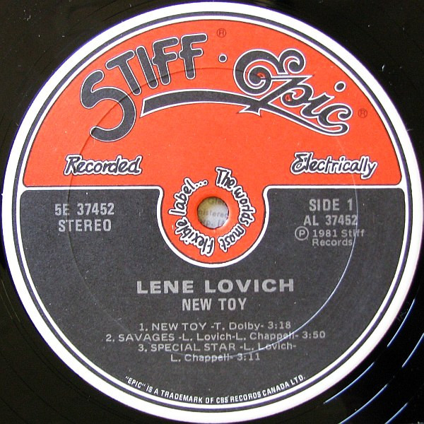Lene Lovich - New Toy | Stiff-Epic (5E 37452) - 3