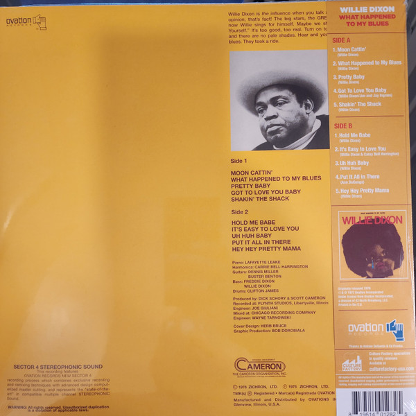 Willie Dixon - What Happened To My Blues | Culture Factory (OV-1705) - 3 Willie Dixon - What Happened To My Blues | Culture Factory (OV-1705) - 3
