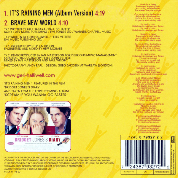 Geri Halliwell - It's Raining Men | EMI (7243 8 79327 2 2) - 2 Geri Halliwell - It's Raining Men | EMI (7243 8 79327 2 2) - 2