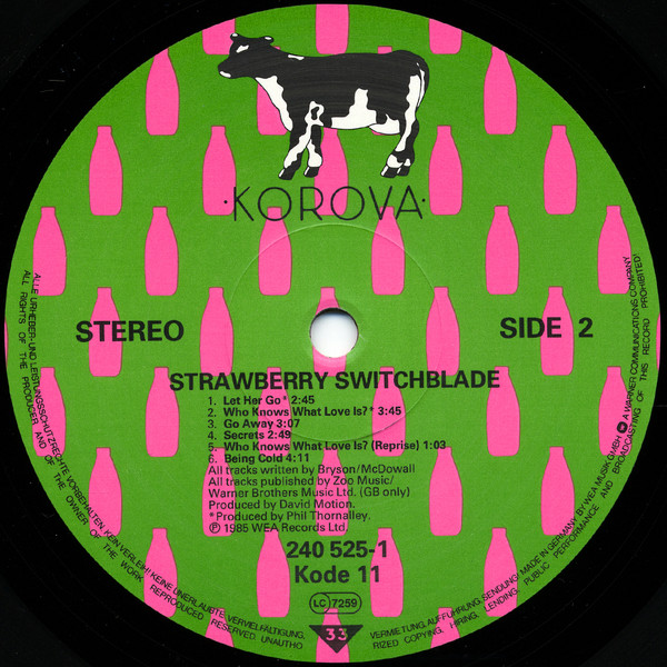 Strawberry Switchblade - Strawberry Switchblade | Korova (KODE 11) - 4 Strawberry Switchblade - Strawberry Switchblade | Korova (KODE 11) - 4