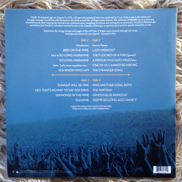 Leonard Cohen - Live At The Isle Of Wight 1970 | Columbia (88697 57070 1) - 3 Leonard Cohen - Live At The Isle Of Wight 1970 | Columbia (88697 57070 1) - 3