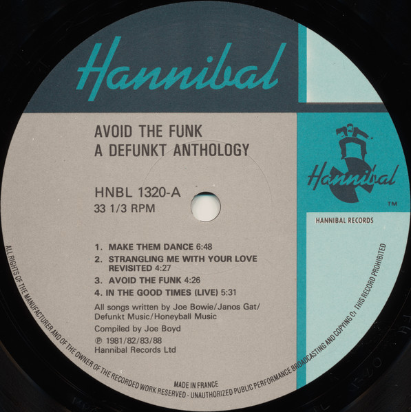 Defunkt - Avoid The Funk... A Defunkt Anthology | Hannibal Records (HNBL 1320) - 3 Defunkt - Avoid The Funk... A Defunkt Anthology | Hannibal Records (HNBL 1320) - 3