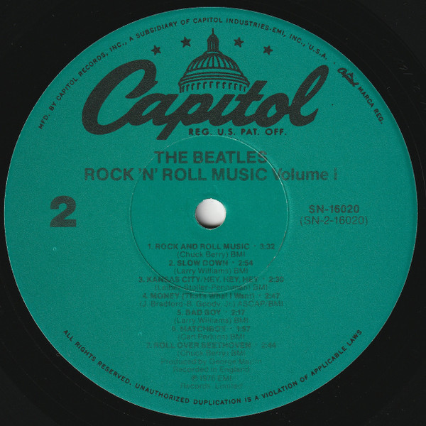 The Beatles - Rock 'n' Roll Music, Volume 1 | Capitol Records (SN-16020) - 4 The Beatles - Rock 'n' Roll Music, Volume 1 | Capitol Records (SN-16020) - 4