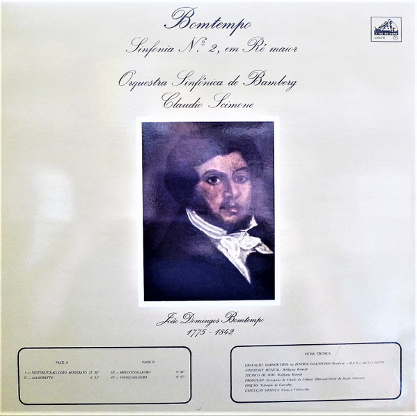 João Domingos Bomtempo – Bamberger Symphoniker , Claudio Scimone - Sinfonia N.º 2, Em Ré Maior | A Voz do Dono (11 C 051 40619) - 2
