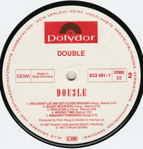 Double - Dou3le | Polydor (833 461-1) - 4