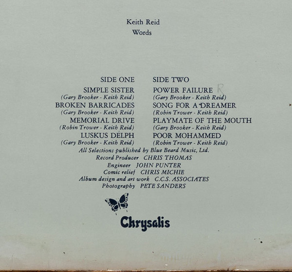 Procol Harum - Broken Barricades | Chrysalis (63 07 528) - 3