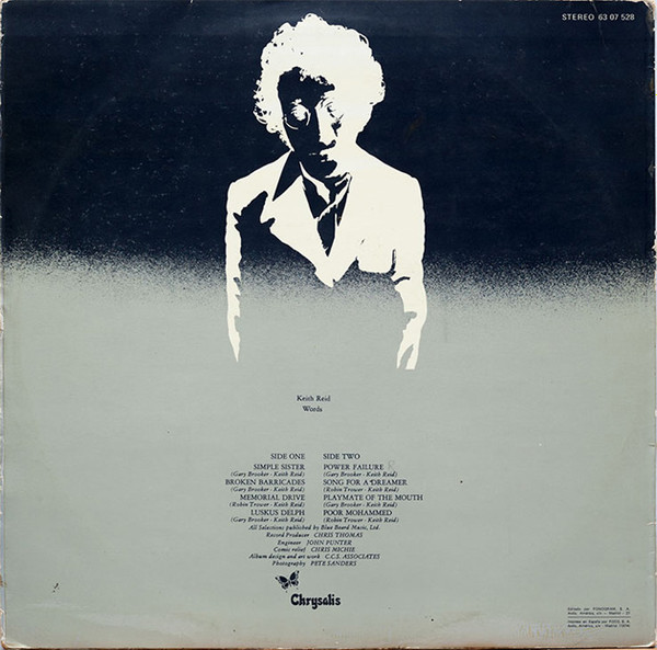 Procol Harum - Broken Barricades | Chrysalis (63 07 528) - 2