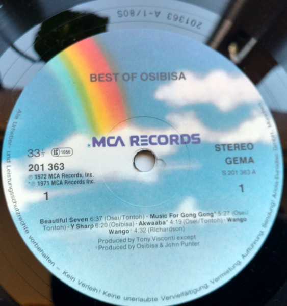Osibisa - The Best Of Osibisa | MCA Records (201 363-320) - 3 Osibisa - The Best Of Osibisa | MCA Records (201 363-320) - 3