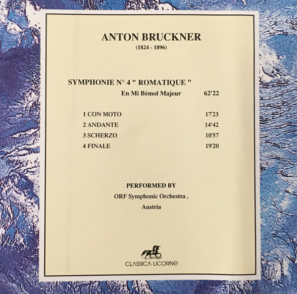 Anton Bruckner - Symphonie Nº 4 " Romantique " | Classica Licorne (734 934) - 4