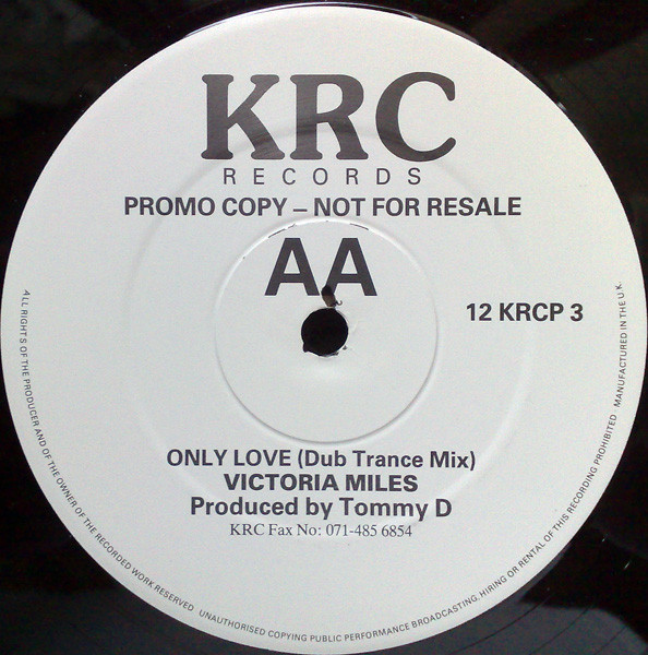 Victoria Miles - Say I'm Your No. 1 | KRC Records (12 KRCP 3) - 2