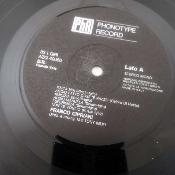 Franco Cipriani - Franco Cipriani Vol. 2° | Phonotype Record (AZQ 40050) - 4 Franco Cipriani - Franco Cipriani Vol. 2° | Phonotype Record (AZQ 40050) - 4