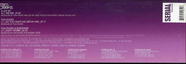 Tom Pooks - L'Isle Des Femmes | Serial Records (SER 034) - 4