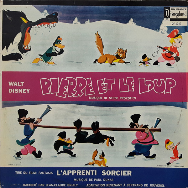 Jean-Claude Brialy , Sergei Prokofiev , Paul Dukas - Pierre Et Le Loup / L'apprenti Sorcier | Disneyland (DF-1012)