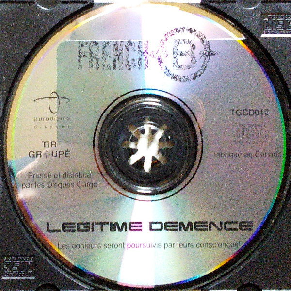 French B - Légitime Démence [CD] | Tir Groupé (TGCD012) - 3