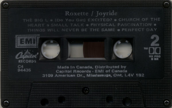 Roxette - Joyride | EMI (C4 94435) - 4