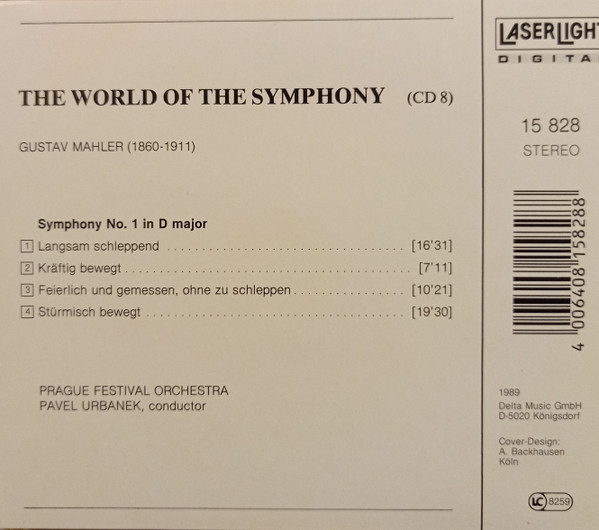 Gustav Mahler - Prager Festivalorchester , Pavel Urbanek - The World Of The Symphony Vol. 8 (Mahler) | LaserLight Digital (15 828) - 4