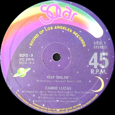 Carrie Lucas - Keep Smilin' | Solar (SO12-9) - main