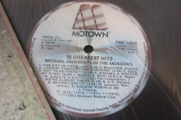Michael Jackson Plus The Jackson 5 - 18 Greatest Hits | Motown (TMC 5456) - 2