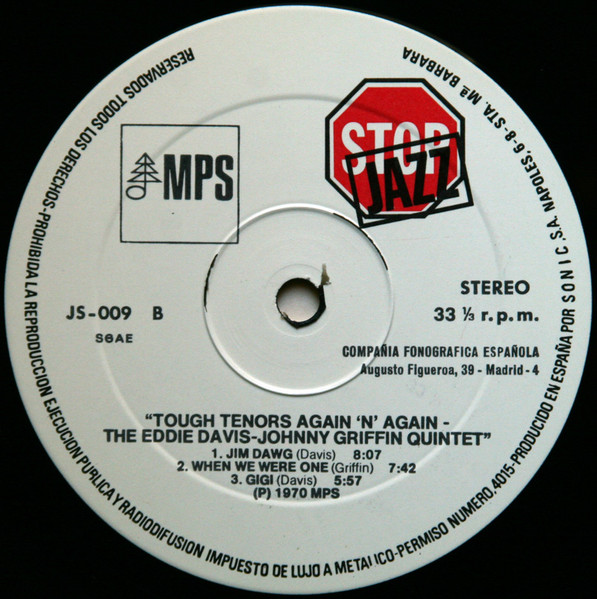 The Eddie Davis-Johnny Griffin Quintet - Tough Tenors Again 'N' Again | MPS Records (JS-009) - 4 The Eddie Davis-Johnny Griffin Quintet - Tough Tenors Again 'N' Again | MPS Records (JS-009) - 4