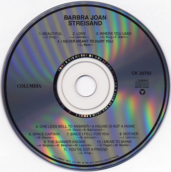 Barbra Streisand - Barbra Joan Streisand | Columbia (CK 30792) - 4