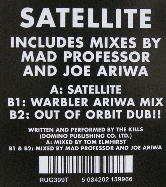 The Kills - Satellite | Domino (RUG399T) - 3