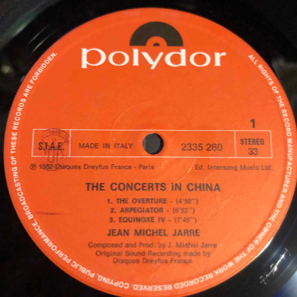 Jean-Michel Jarre - The Concerts In China | Polydor (2612 039) - 3 Jean-Michel Jarre - The Concerts In China | Polydor (2612 039) - 3
