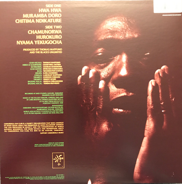 Thomas Mapfumo And The Blacks Unlimited - Chamunorwa | Mango (162-539 900-1) - 2