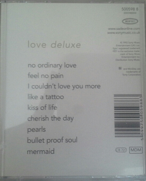 Sade - Love Deluxe | Epic (5005988) - 2