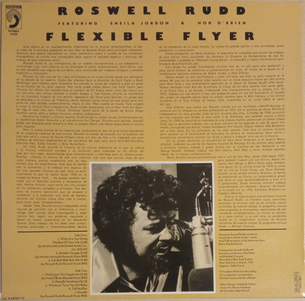 Roswell Rudd - Flexible Flyer - Vinilo | Black Lion Records (4288) - 2 Roswell Rudd - Flexible Flyer - Vinilo | Black Lion Records (4288) - 2