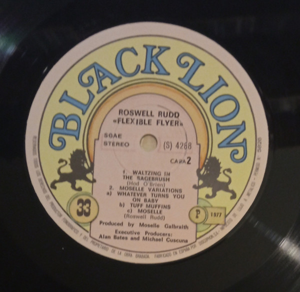 Roswell Rudd - Flexible Flyer - Vinilo | Black Lion Records (4288) - 4 Roswell Rudd - Flexible Flyer - Vinilo | Black Lion Records (4288) - 4