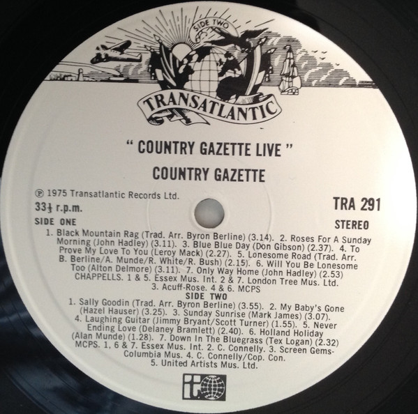 Country Gazette - Country Gazette Live | Transatlantic Records (TRA 291) - 4