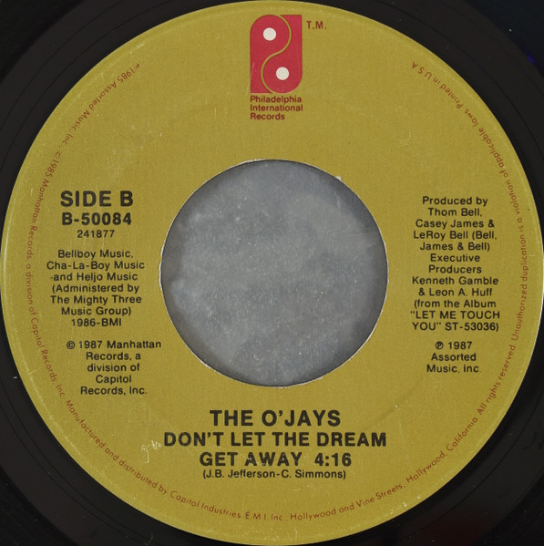 The O'Jays - Lovin' You / Don't Let The Dream Get Away | Philadelphia International Records (B-50084) - 2
