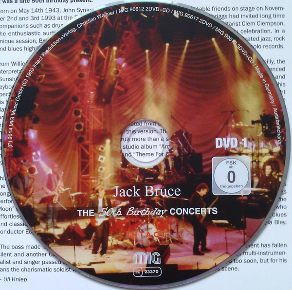 Jack Bruce - Rockpalast: The 50th Birthday Concerts | MIG (MIG 80000023 PR 2DVD) - 4