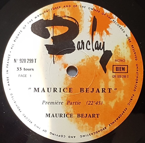 Maurice Béjart - Maurice Bejart | Barclay (920299/920300 TX2) - 4 Maurice Béjart - Maurice Bejart | Barclay (920299/920300 TX2) - 4