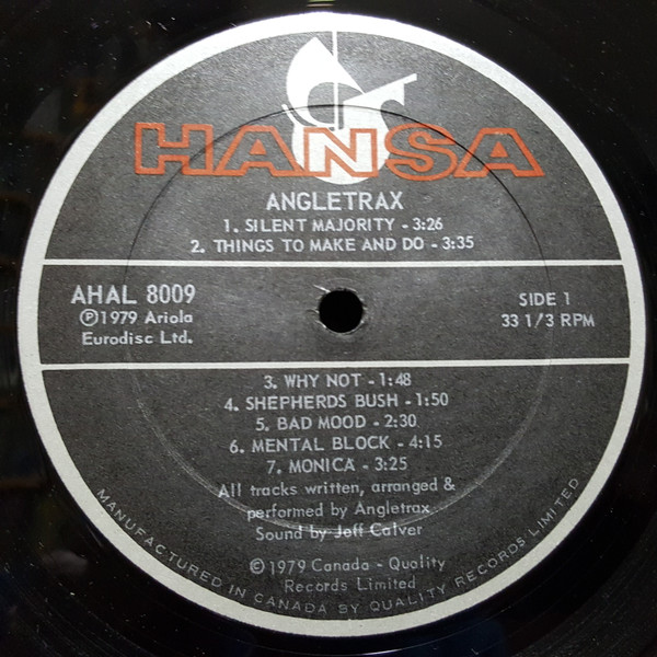 Angletrax - Angletrax | Ariola Hansa (AHAL 8009) - 3 Angletrax - Angletrax | Ariola Hansa (AHAL 8009) - 3