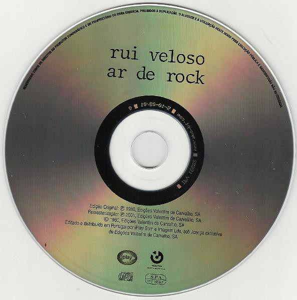 Rui Veloso & A Banda Sonora - Ar De Rock | iPlay (IPV 1568-2) - 3