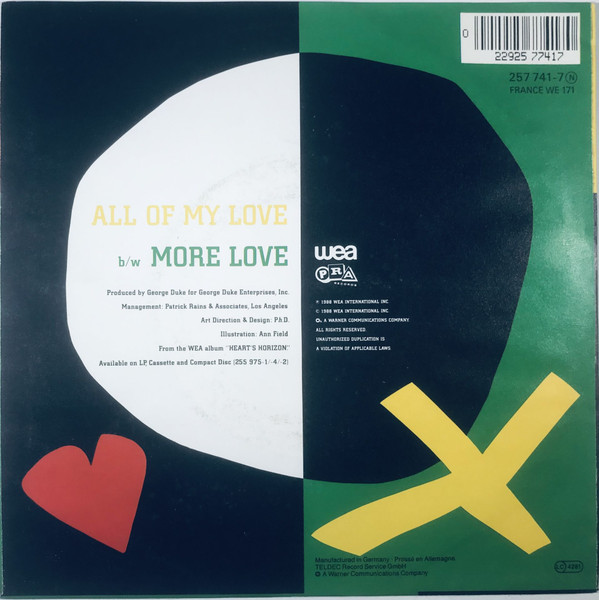 Al Jarreau - All Of My Love | WEA (257 741-7) - 2 Al Jarreau - All Of My Love | WEA (257 741-7) - 2