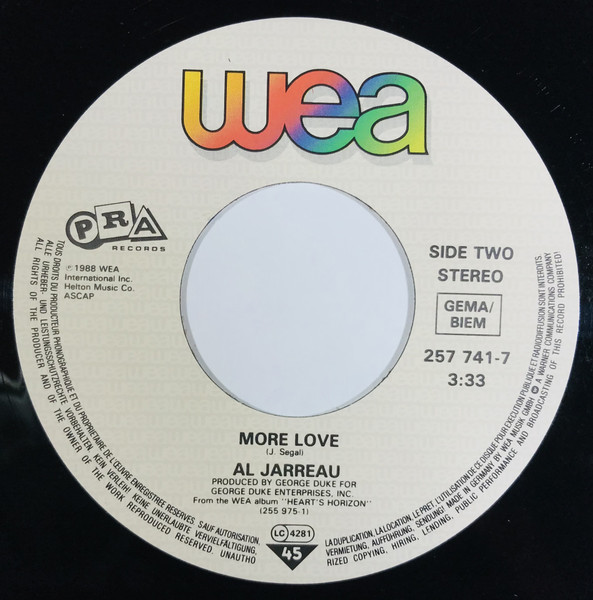 Al Jarreau - All Of My Love | WEA (257 741-7) - 4 Al Jarreau - All Of My Love | WEA (257 741-7) - 4