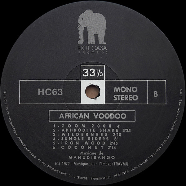 Manu Dibango - African Voodoo | Hot Casa Records (HC63) - 4 Manu Dibango - African Voodoo | Hot Casa Records (HC63) - 4