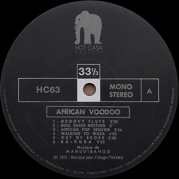 Manu Dibango - African Voodoo | Hot Casa Records (HC63) - 3 Manu Dibango - African Voodoo | Hot Casa Records (HC63) - 3