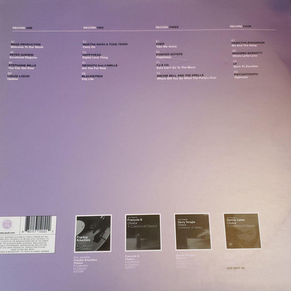 Azuli Presents Tony Humphries - Choice - A Collection Of Club Zanzibar Classics