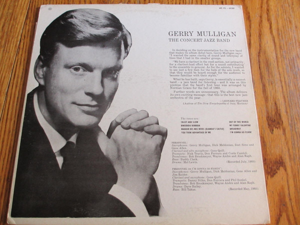 Gerry Mulligan - The Concert Jazz Band | Verve Records (MG VS-68388) - 3