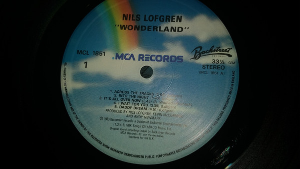 Nils Lofgren - Wonderland | Backstreet Records (MCL 1851) - 4 Nils Lofgren - Wonderland | Backstreet Records (MCL 1851) - 4