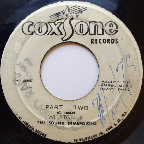 Burning Spear / Winston Rodney & Sound Dimension - Swell Headed / Part Two | Coxsone Records (CS. 00087) - 2